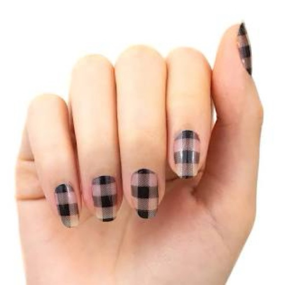 RETIRED Color Street Plaid about You Clear Overlay